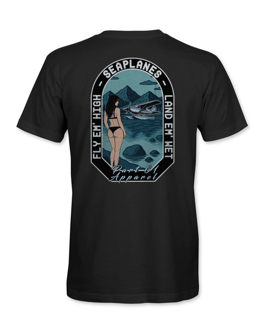 Fly Em' High - Land Em' Wet | T-Shirt Printify